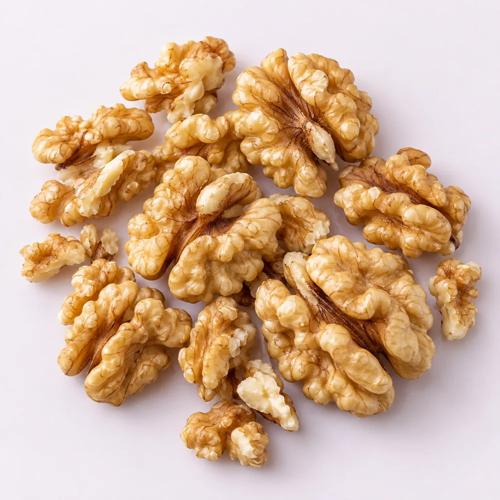 Illustrative photograph of walnut kernels